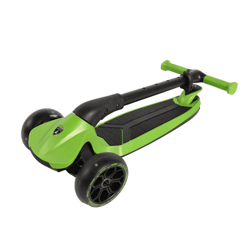 Lamborghini 3-Wheel Folding Kick Scooter for 3+ Years - Green
