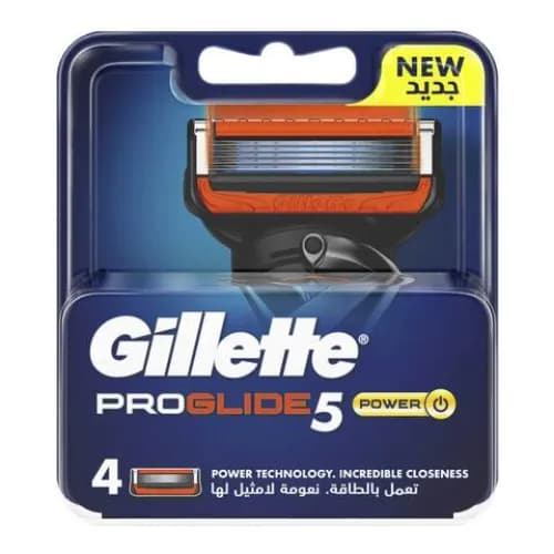 Gillette Fusion ProGlide Power Men's Razor Blade Refills 4 Count