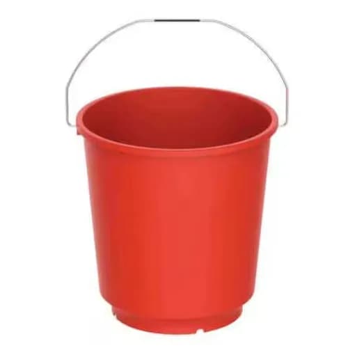 Cosmoplast Round Plastic Bucket With Lid Red 18L