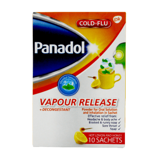 Panadol Cold+Flu Vapor Powder 10Sach.