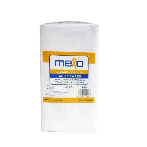 Mexo Gauze Swab (7.5X7.5) 4 Ply 100