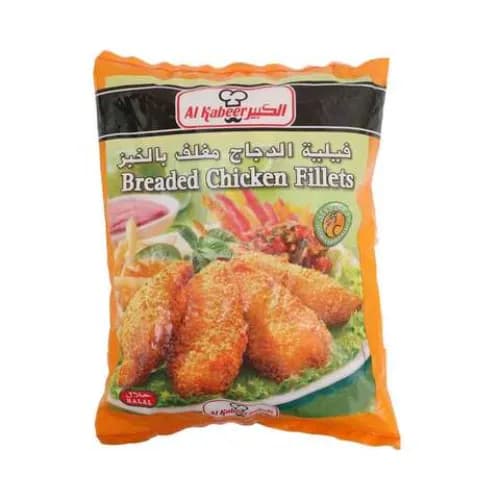 Al Kabeer Breaded Chicken Fillets 1Kg