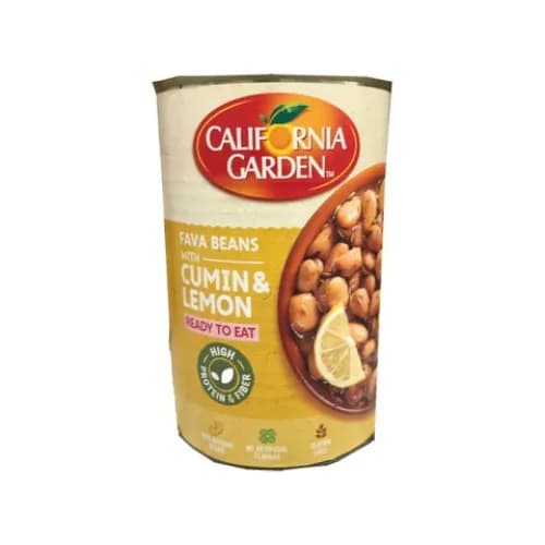 California Garden Fava Beans With Oil Lemon & Cumin 450G