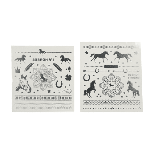 Topmodel Horses Dreams Metallic Tattoos (2 Sheets)