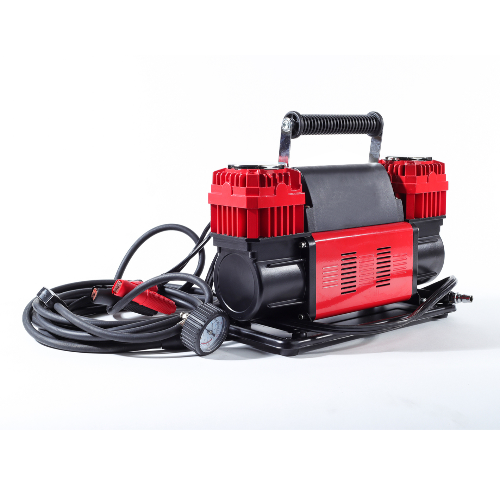 Golden Camel Tire Super Air Flow Portable Car Air Compressor, 300 Ltr Per Min 150 Psi With Carry, Red