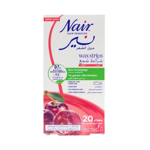 Nair Body Wax Strips Cherry 20 S