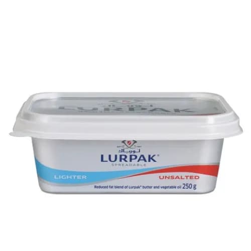 Lurpak Butter Light Soft Unsalted 250G