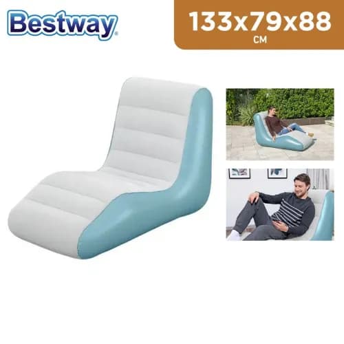 Bestway - Leisure Luxe Chaise Inflatable Chair Lounger 75127