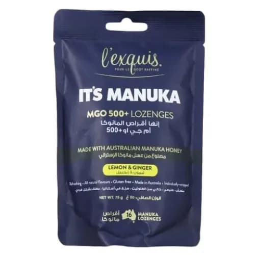 L'Exquis It'S Manuka Lozenges Mgo 500+ Lemon & Ginger 75G