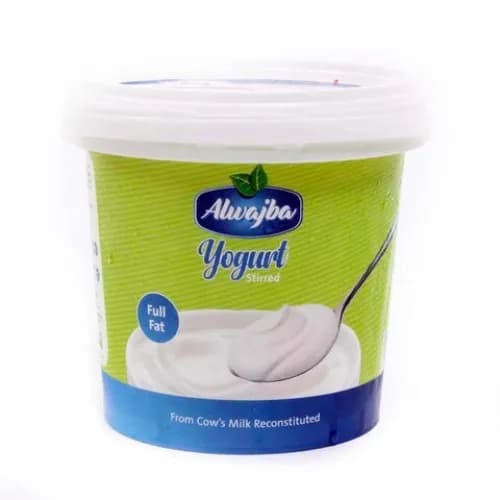 Alwajba Plain Stirred Yoghurt 1Kg