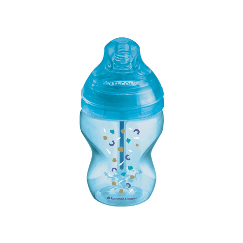 Tommee Tippee Advanced Anti-Colic Feeding Bottle, 260Ml X1 (Boy)