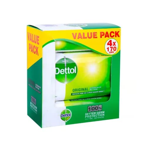 Dettol Soap Original Value Pack 170 G X 4 Sp