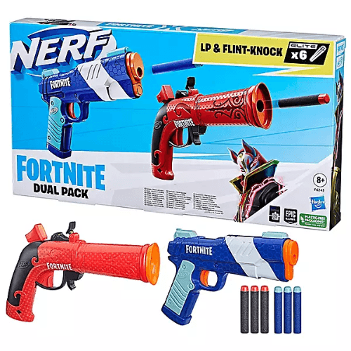 Nerf Fortnite Dual Pack Blaster Gun With Darts 6Pcs