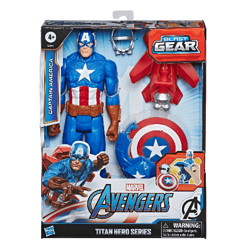 Avengers Titan Hero Blast Gear Captain America Figure (30 Cm)