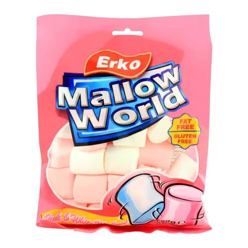 Erko Mallow World Pink And White Mallows 150 g