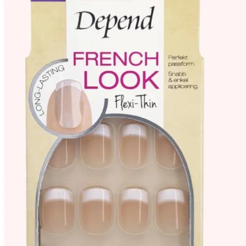 Depend Nail French Look Beige Short Sq