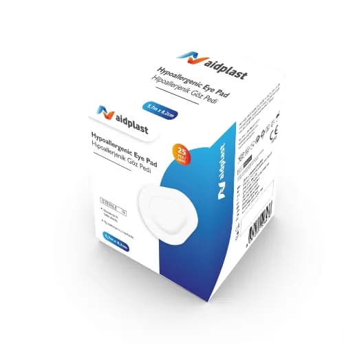 Aidplast Sterile Hypoallergenic Eye Pad 5Cm X 6.2Cm (25Ps) - V6505