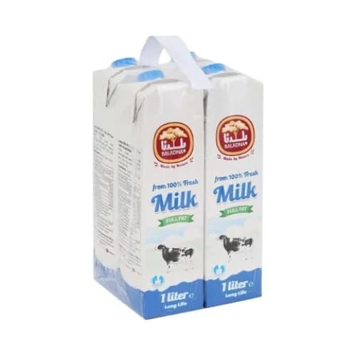 Baladna Long Life Milk Full Fat 1Lx4'S