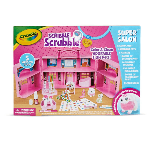 Crayola Scribble Scrubbie Pets Super Salon Playset 3+ Years