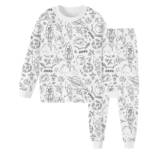 Coloring Rocket Pajamas - Size 6 years - Carateen 