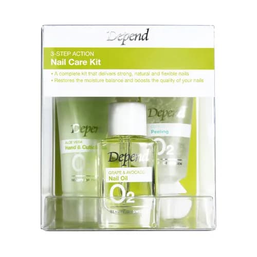 Depend 02 Nail Care 3 Step Action Nail Kit