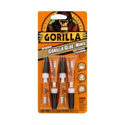 Gorilla Minis Original Glue 0504 White 3G Pack Of 4