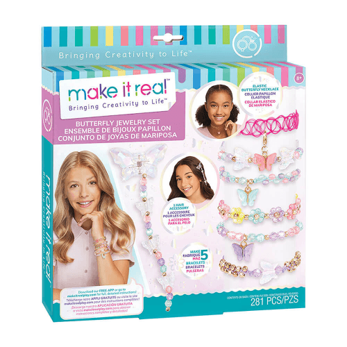 Make It Real Diy Butterfly Jewelry Set (281 Pieces)
