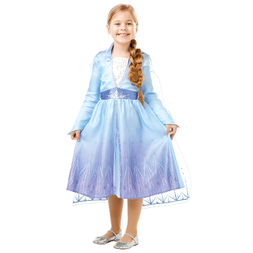 Disney Frozen 2 Elsa'S Travel Dress Kids' Costume (Large)
