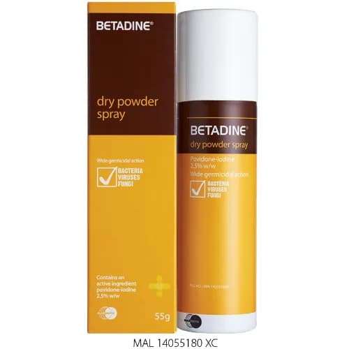 Betadine Dry Powder Spray 55Gm