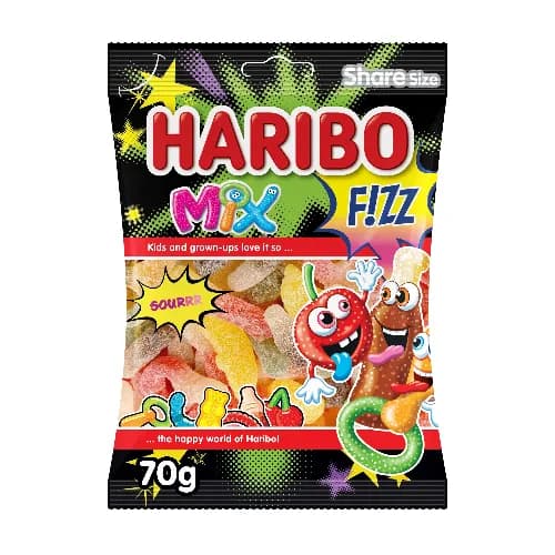 Haribo Mix Fizz Jelly 70g