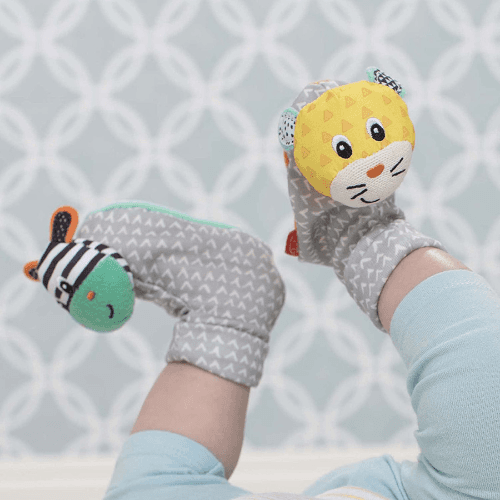 Infantino - Foot Rattles (Zebra/Tiger)