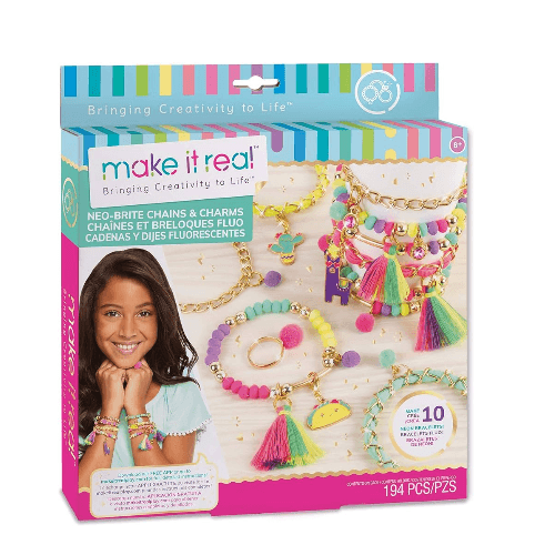 Make It Real Neo-Brite Chains & Charms Kit for 8+ Years