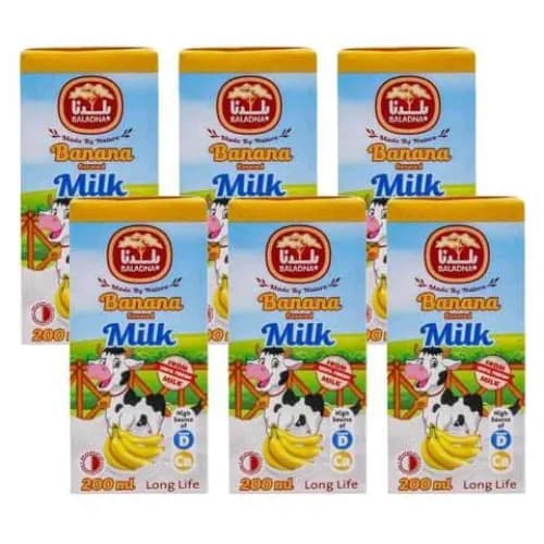 Baladna Banana Milk 200Ml X Pack Of 6