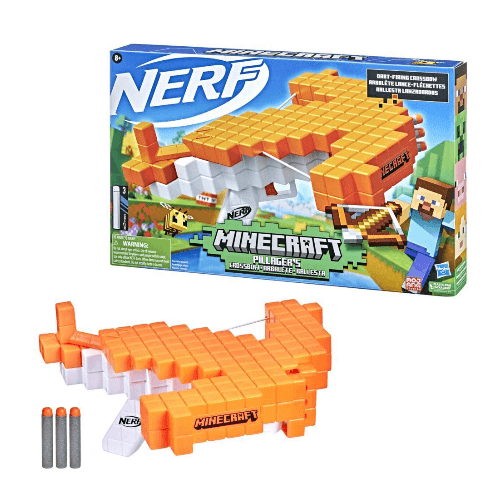 Nerf Minecraft Pillagers Dart-Blaster Crossbow