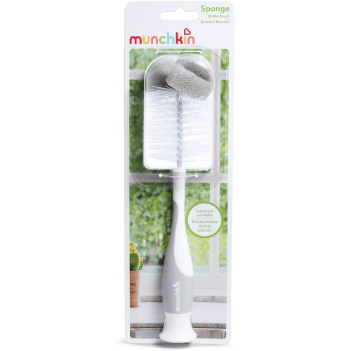 Munchkin - Sponge Bottle Brush - Pack Of 2 (Grey)