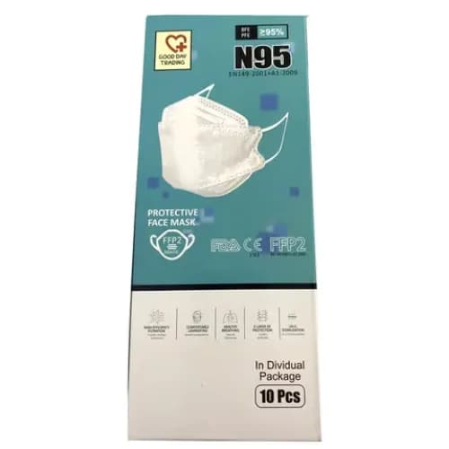 Europharma N95 Mask White 10'S