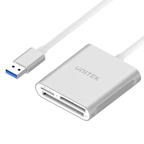 Unitek 3-Solt Usb Card Reader Convert Usb 3.0 To Triple Memory Cards Supports Superspeed 5Gbps