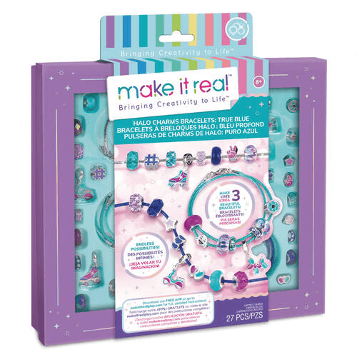 Make It Real Halo Charms Bracelets Kit for 8+ Years - True Blue
