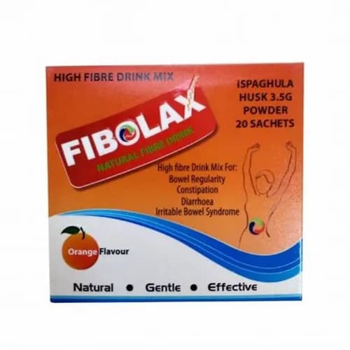 Fibolax Natural Fiber Drink Orange Flavor 20'S Sachets