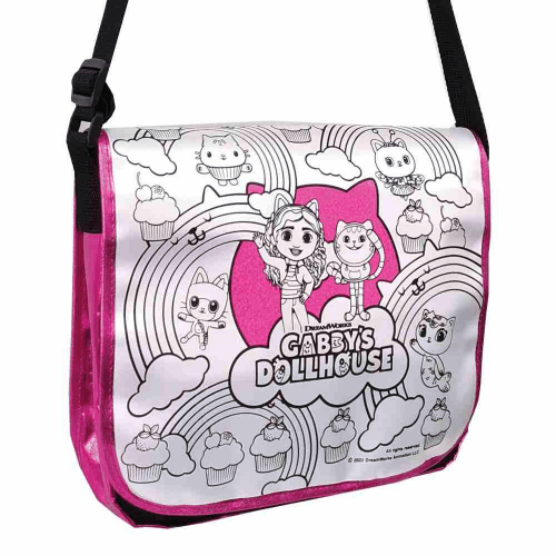 Gabby'S Dollhouse Coloring Messenger Bag