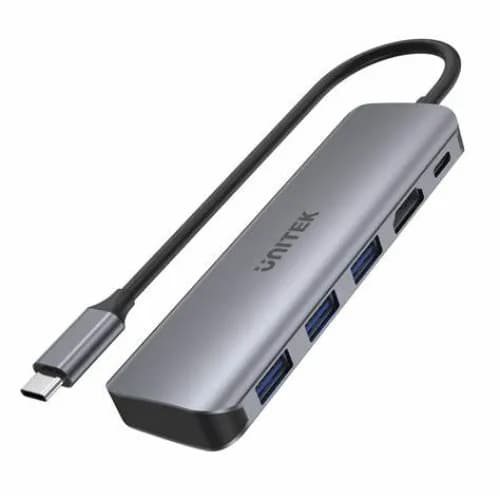 Unitek Uhub P5+ Usb-C Hub For 3-Port Expansion With Hdmi& Usb Pd 100W