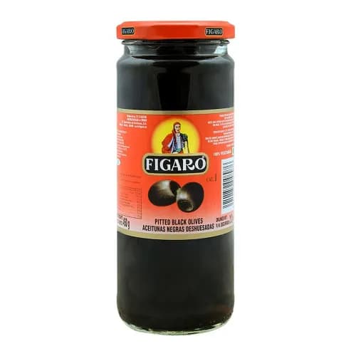 Figaro Olives Black Pitted 450G