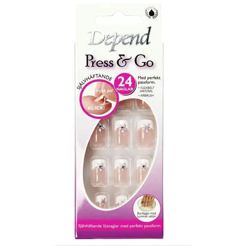 Depend Square Princess Self Adhesive 7 Nails (6322)