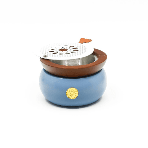 Andalusian Incense Burner - Wooden light blue