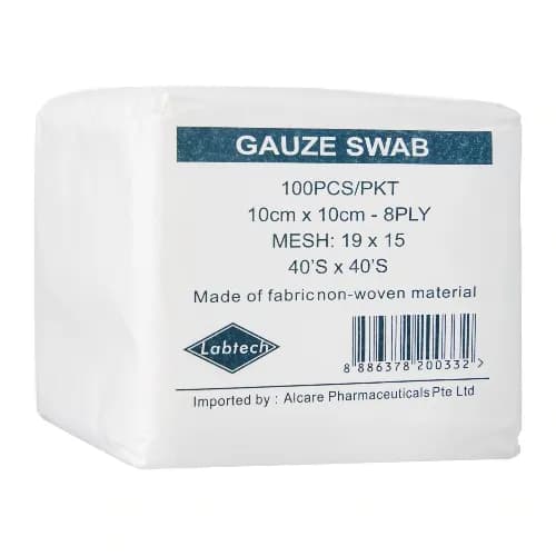 Non Sterile Gauze Swab 10 Cmx10Cm-8Ply-100S