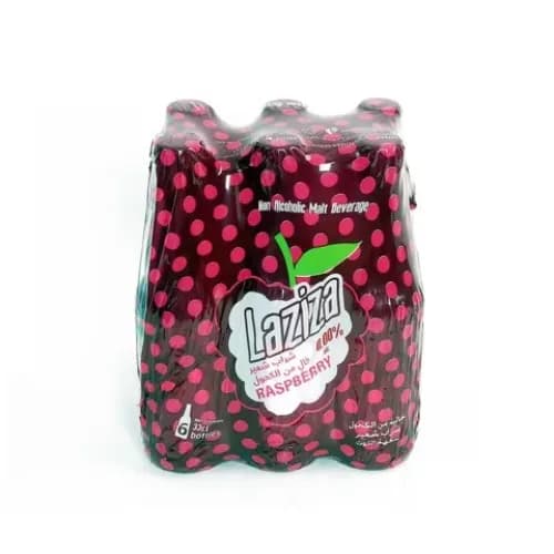 Laziza Malt Beverage Raspberry Non Alcoholic Beer 330mlx6's