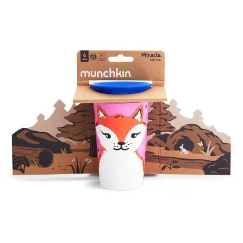 Munchkin - Miracle 360 Wildlove Sippy Cup 1Pc 9Oz - Fox