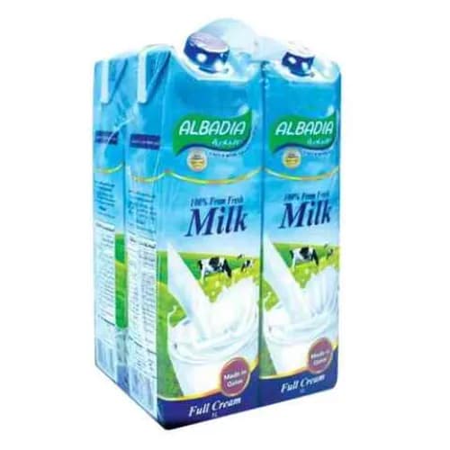 Al Badia Milk Full Fat 1Lx4