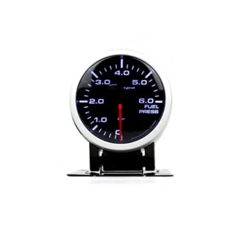 Depo Electric 52Mm Fuel Pressure Gauge With Sensor, Black Dial & Smoked Lens/ Super White & Amber Led Display (Wa5267B) (Psi)