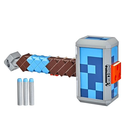 Nerf Minecraft Stormlander Dart-Blasting Hammer